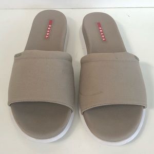 Prada Sport Tan Mule Slide Slipper